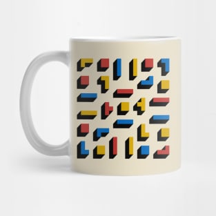 Tetris Blocks Bauhaus Mug